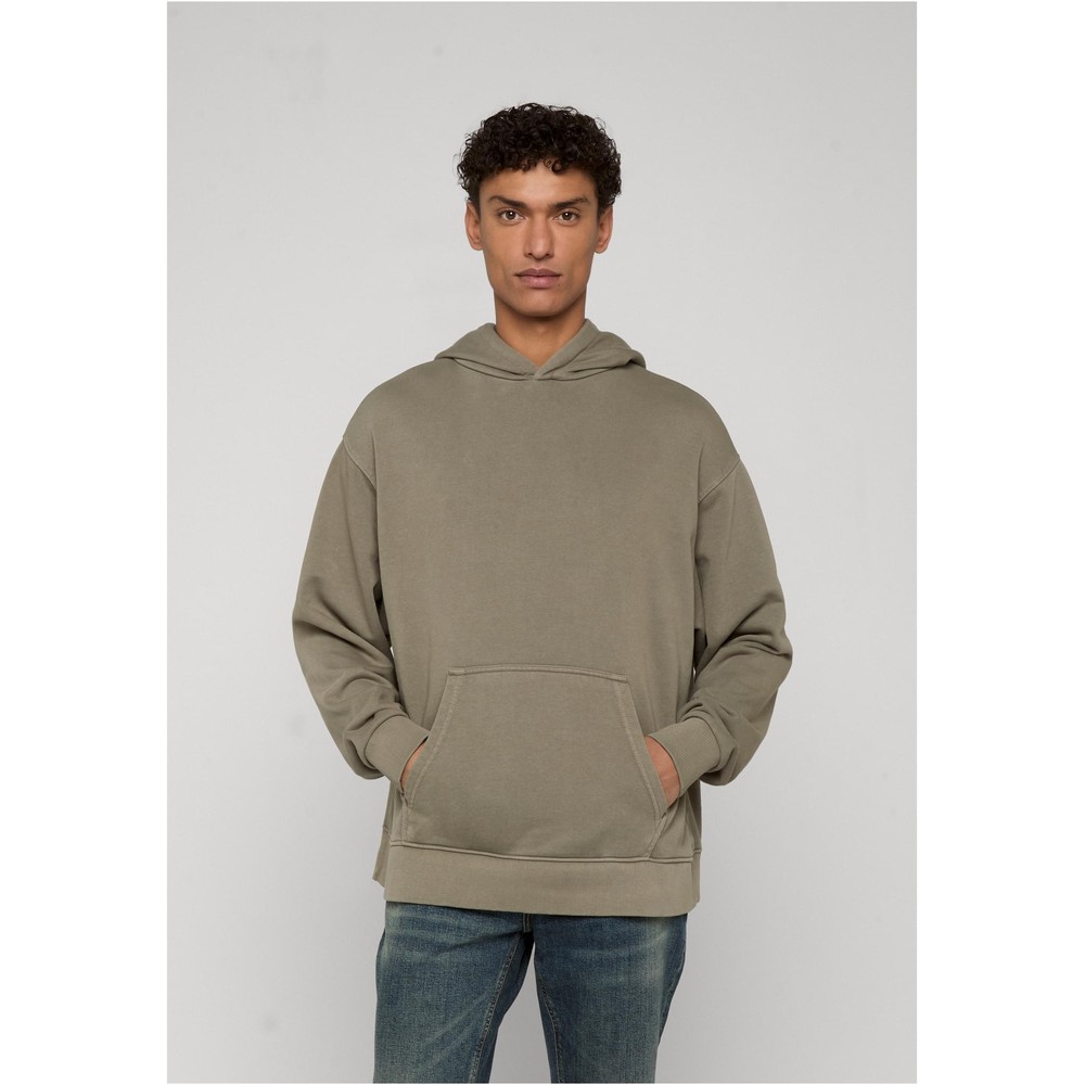 Urban Classics - Heavy Washed Boxy Hoodie - Olive green